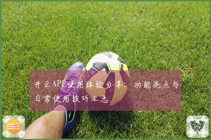 开云APP使用体验分享：功能亮点与日常使用技巧汇总